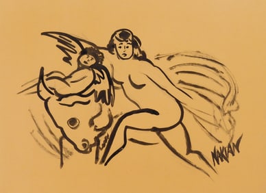 Style of Reuben Nakian (American, 1897-1986) ink on paper