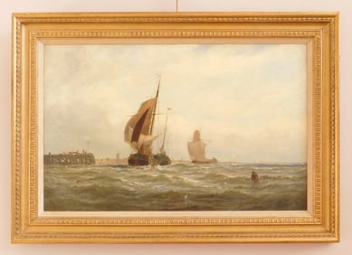 Edwin Hayes (British, 1819-1904) oil