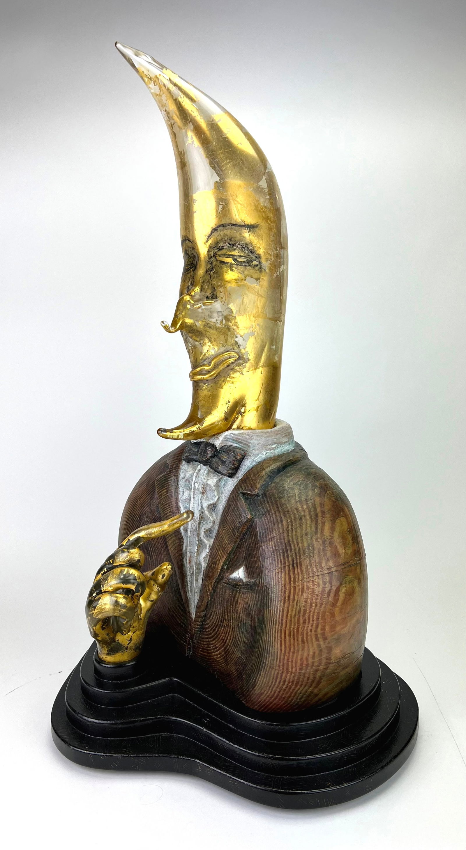 Hitoshi Kakizaki (Japanese, 20th/ 21st c.) glass sculpture (1 of 5)