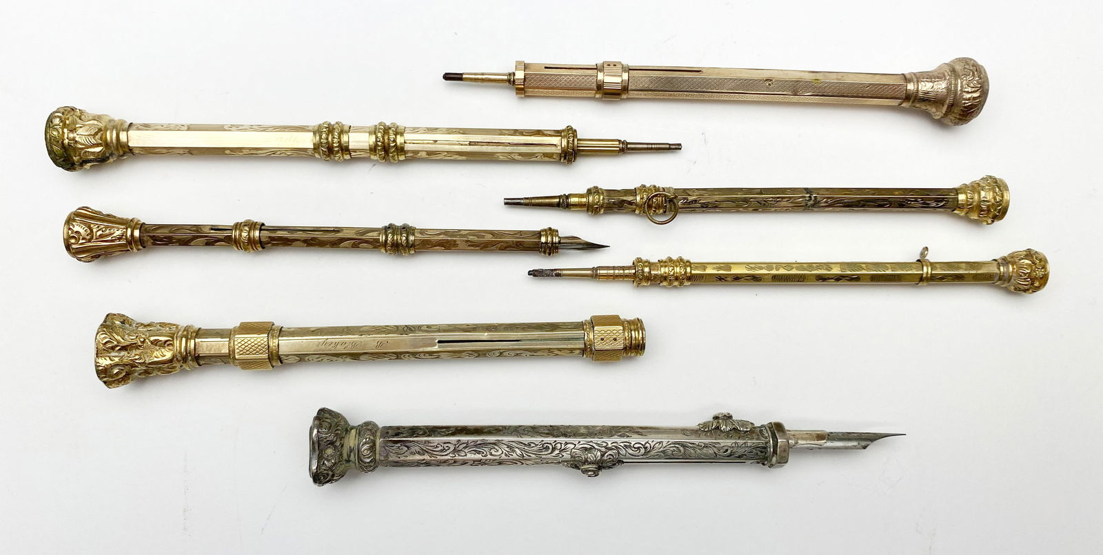 7 Victorian mechanical pencils (1 of 2)