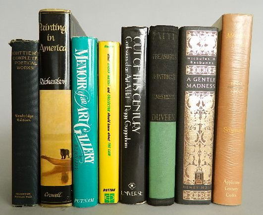 7 Books on art and collecting: 7 Books on art and collecting- Richardson, E. P. ''Painting in America The Story of 450 Years''; Levy, J. ''Memoir of an Art Gallery: Personal Recollections of Ernst, Man Ray, Stieglitz, de Chirico, D