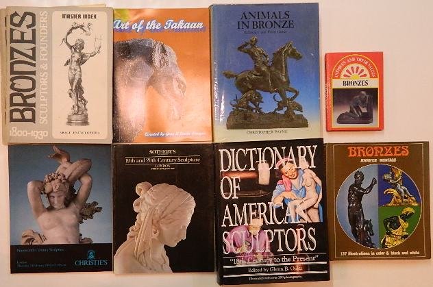 4 Books on Sculpture: 4 Books on Sculpture- including 1.) Opitz, Glenn- Dictionary of American Sculptors; 2.) Montagu, Jennifer- Bronzes; 3.) Payne, Christopher- Animals in Bronze; etc.