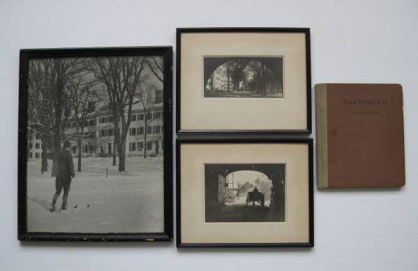 A. Ralph Steiner 'Dartmouth' photographs: Steiner, A. Ralph, Dartmouth with foreword By Homer Eaton Keyes, Brooklyn, NY: Printed By The Albertype Co., 1922, first edition. 4to. 1/4 linen over boards. no jacket - as issued. np, 24 plates in ph