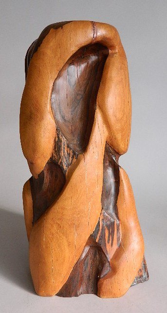 Mary Cook wood sculpture: Mary Cook- Untitled- wood sculpture. 22''h