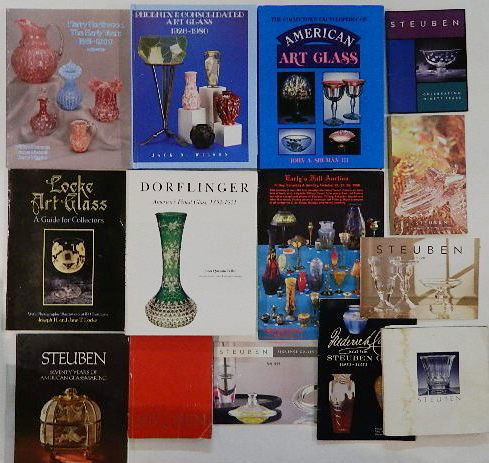 7 Books on American art glass: 7 Books on American art glass, including Dorflinger, Locke, Phoenix Consolidated, Tiffany, Steuben and Northwood.