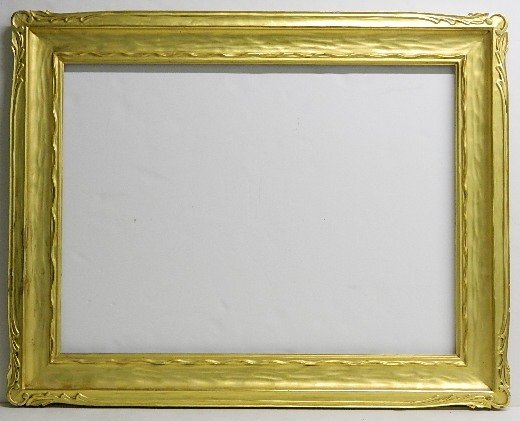19th/20th c. Hand-carved gilded frame: 19th/20th c. Hand-carved gilded frame. int 26 1/4 x 35 1/4'' ext 34 1/4 x 43 1/4'' some loss.