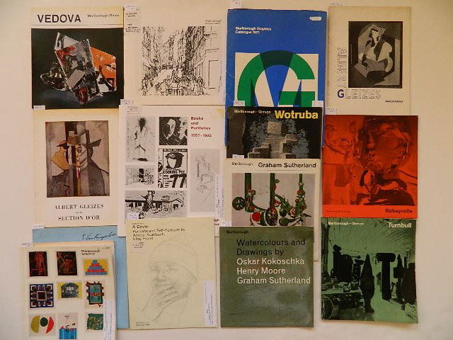 11 publications by Marlborough Fine Arts Ltd.: 11 publications by Marlborough Fine Arts Ltd.- 1.) Graham Sutherland: [exhibition] June 1962. London, 1962; 2.) Watercolors and drawings by Oskar Kokoschka, Henry Moore, Graham Sutherland : January-Fe