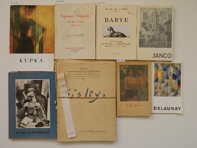 8 Small exhibition catalogs: 8 Small exhibition catalogs- 1.) Seuphor, Michel. Marcel Janco. Amriswil: Bodensee-Verlag, 1963; 2.) Kupka, Frantisek. Kupka : 27 mai-13 juillet 1958, Musée national d'art moderne. Paris: Éditions d