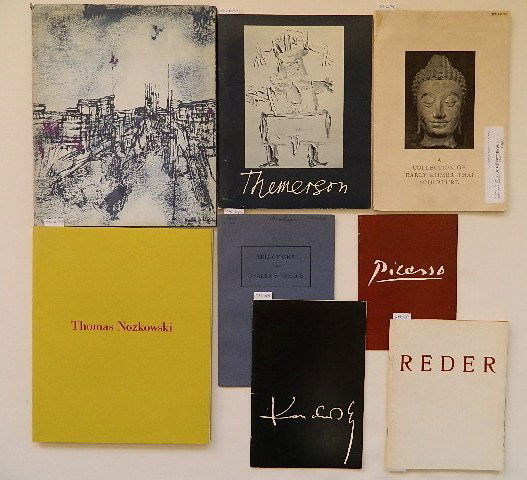 New York gallery publications: New York gallery 8 publications, pertaining to Modern, Contemporary and Asian art, etc.- 1.) Yau, John. Thomas Nozkowski, PaceWildenstein, 2008; 2.) Picasso, faces and figures, 1909-1959: November 10-
