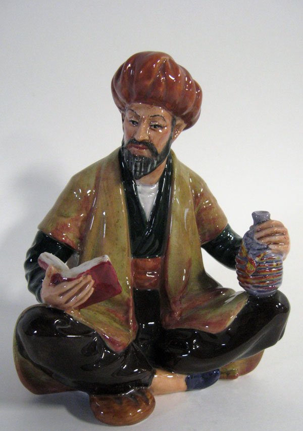 Royal Doulton porcelain figurine: Royal Doulton porcelain figurine- ''Omar Khayyam'' HN2247, in mint used condition.