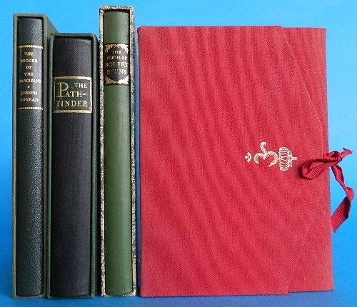 4 Limited Editions Club books, 1964-1965: 4 Limited Editions Club books, 1964-1965- 1.) ''Bhagavad Gita: The Song Celestial''- 1964, ills. by Y. G. Srimati; 2.) Cooper, James Fenimore- ''The Pathfinder''- 1965, ills. by Richard M. Powers; 3.)