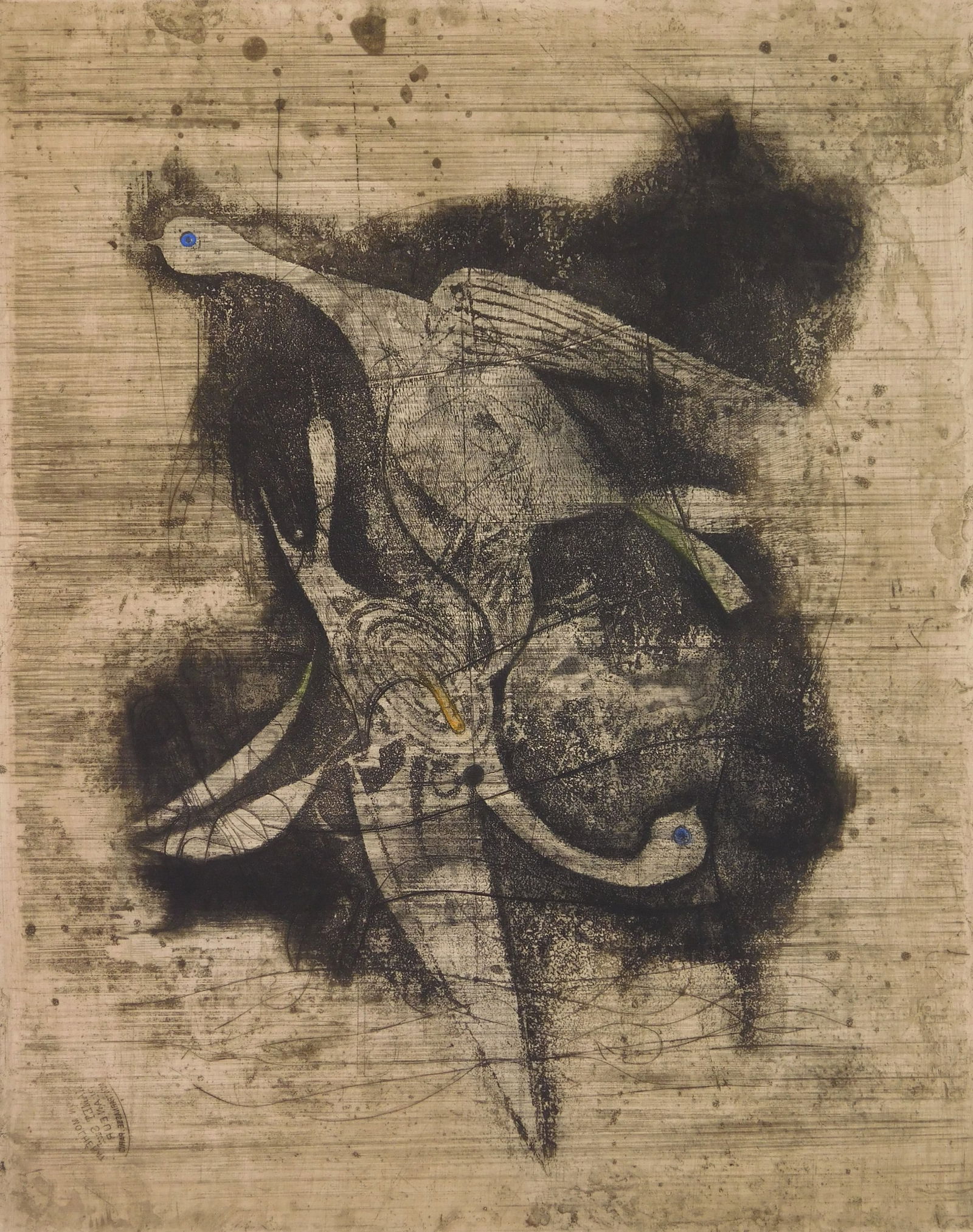 Johnny Friedlaender (German 1912-1992) etching (1 of 4)