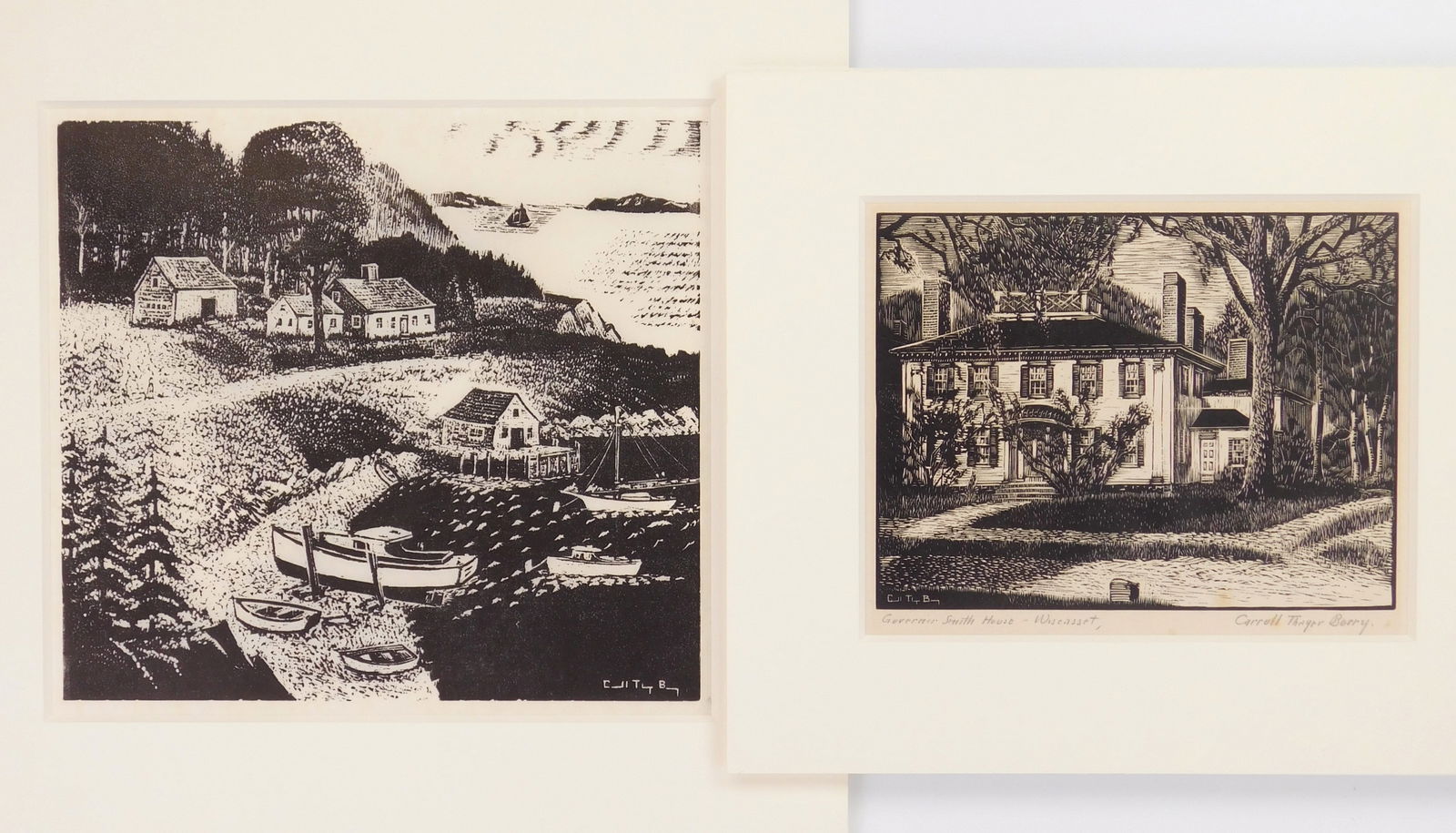 2 Carroll Thayer Berry (American, 1886-1978) wood engravings (1 of 5)