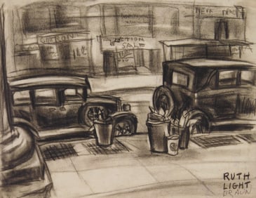 Ruth Light Braun (American, 1906-2003) drawing