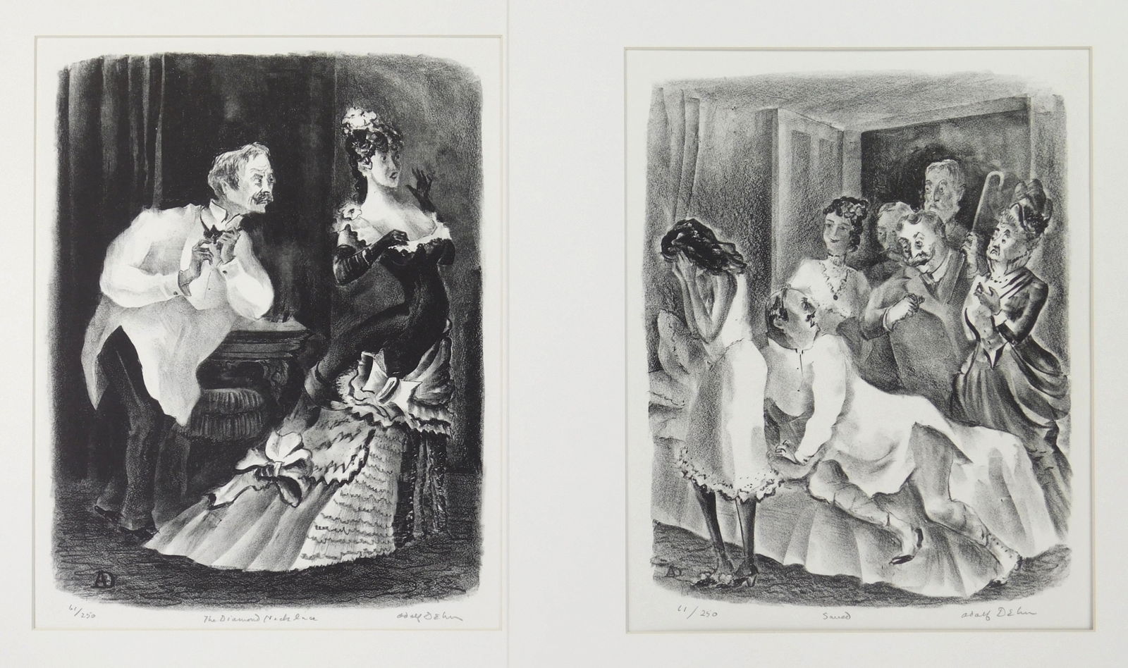 2 Adolf Dehn (American, 1895-1968) lithographs (1 of 8)