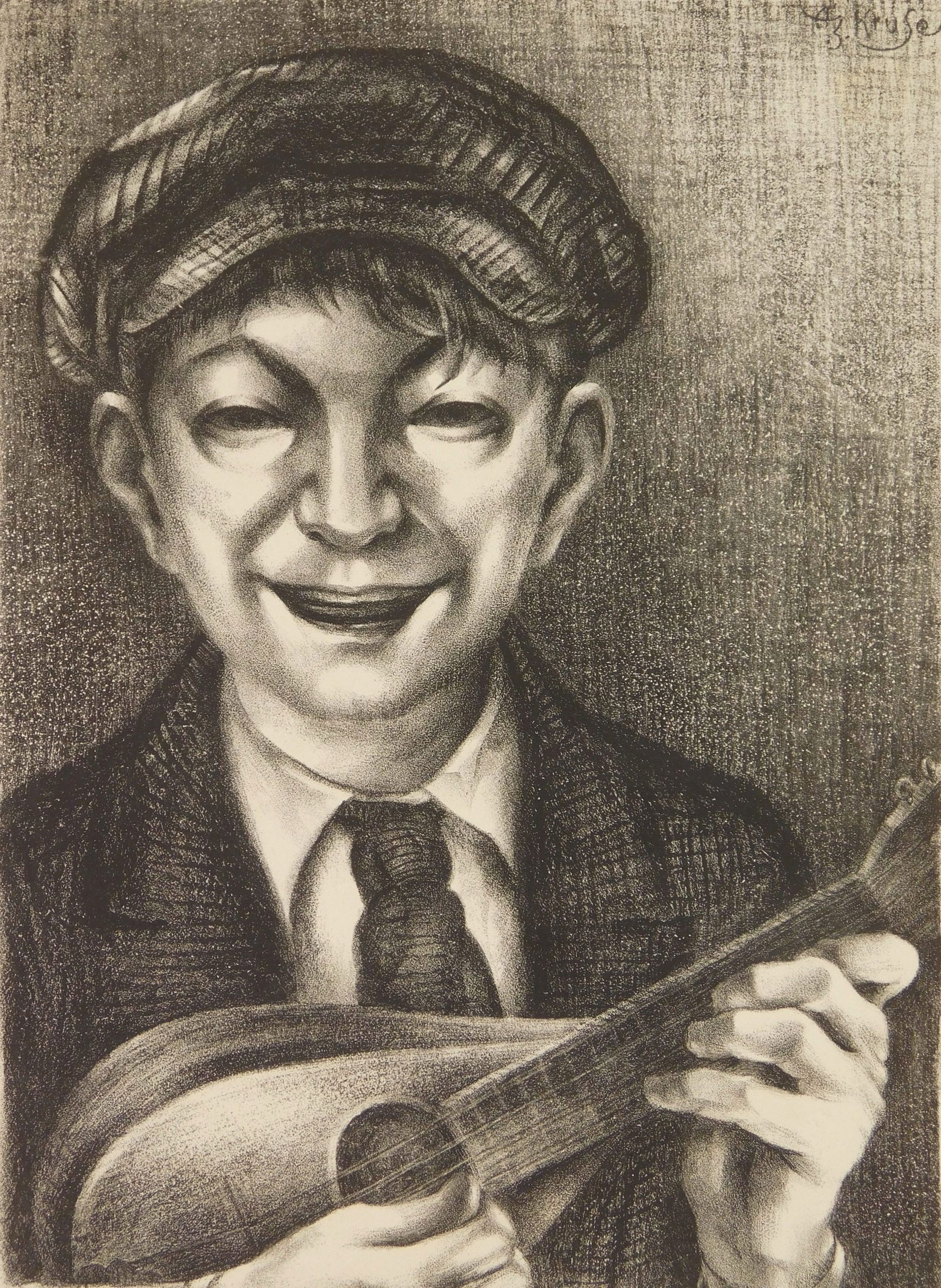 Alexander Kruse (American, 20th c.) lithograph (1 of 4)