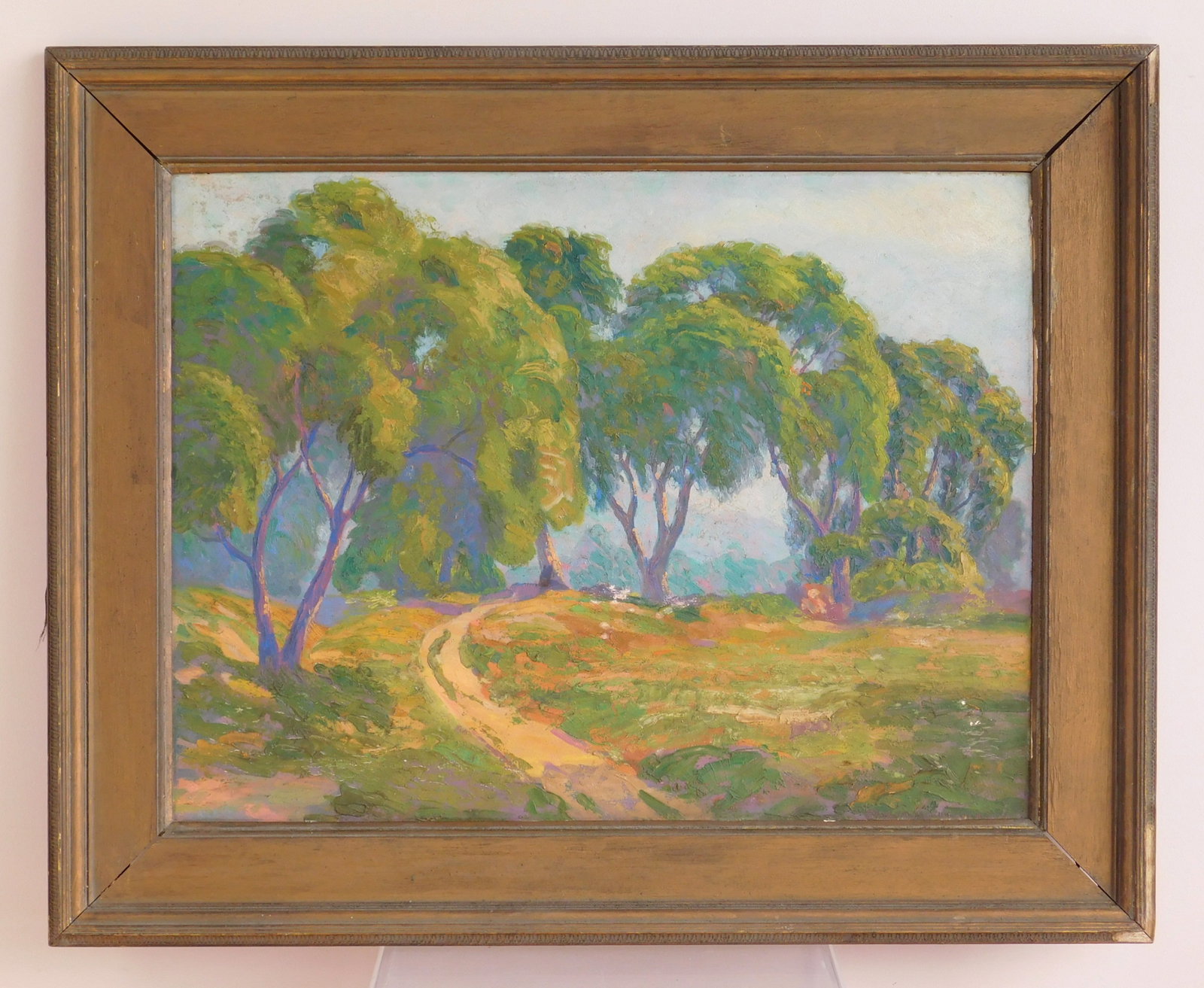Charles W Nicholson (American, 1886-1965) oil: Late Summer Landscape oil on panel, signed C. W. Nicholson lower left, framed. 23 1/2 x 30 1/2" Provenance: Private collection- Sandusky, OH