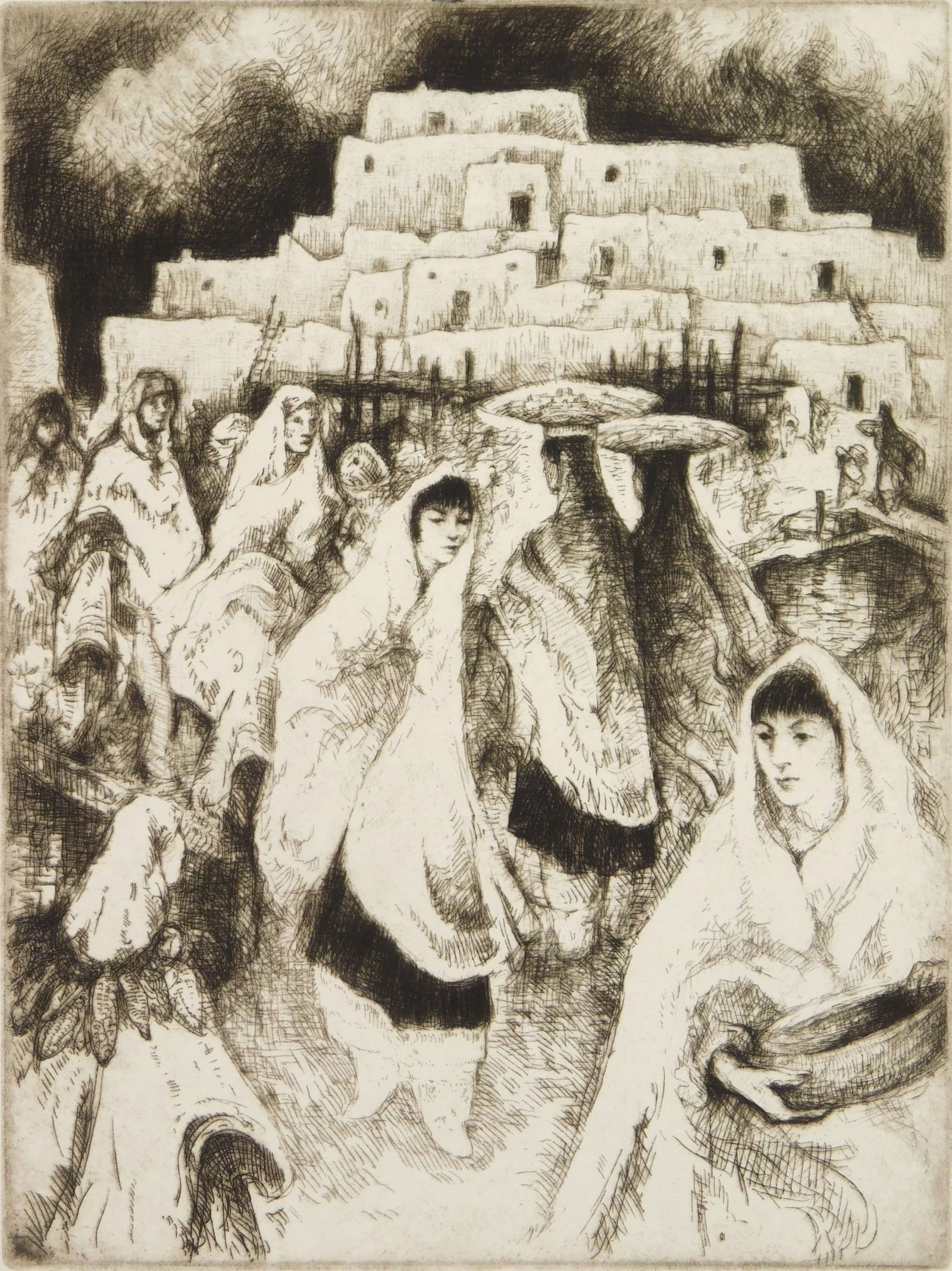 Gene Kloss (American, 1903-1996) etching (1 of 4)