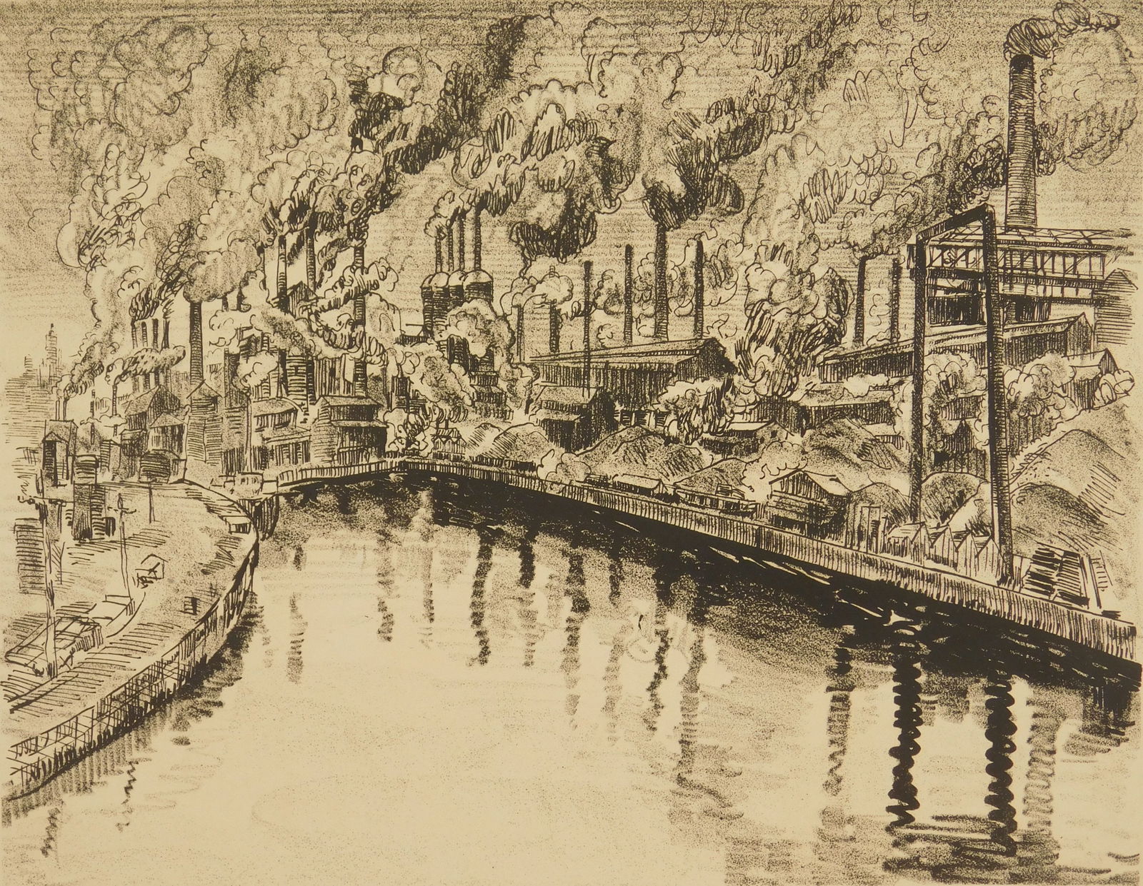 William S. Gisch (American, 1906-189) lithograph (1 of 5)