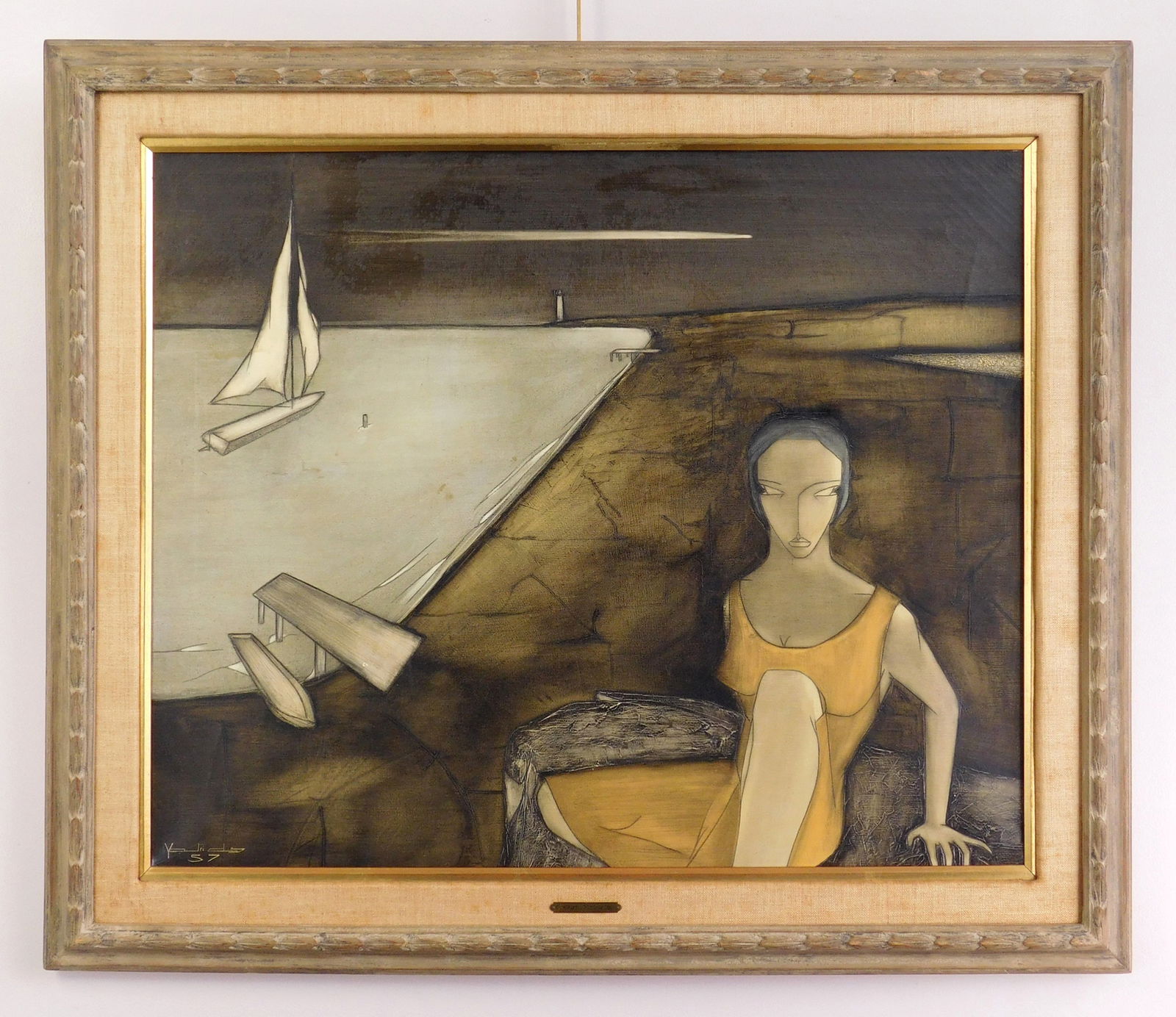 Georges Yatrides (French, 1931- ) oil (1 of 5)