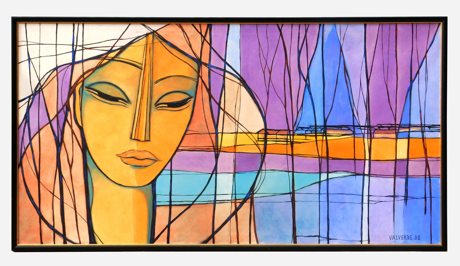 Cesar Valverde (Costa Rican, 1928-1998) oil (1 of 4)