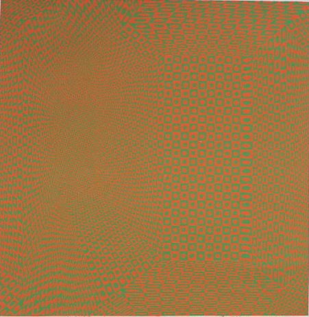 Ray Ahlgren serigraph: Ray Ahlgren- ''Spacial Concept''- serigraph in colors, 1969, signed, dated, titled and numbered 16/100 in pencil. 16 7/8 x 17 1/8''