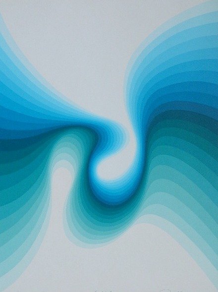 Roy Ahlgren serigraph: Roy Ahlgren- ''Seabird''- serigraph in colors, 1977, signed, dated, titled and numbered 22/70 in pencil. 24 x 18''