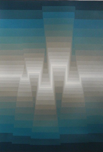 Roy Ahlgren 3 serigraphs: Roy Ahlgren- ''Tranquility''; ''Inca''; ''Ziggurat''- 3 serigraphs in colors, 1983, 1984 (2), all signed, dated, titled and numbered 92/150, 49/150, 3/150 in pencil, 'Inca' with minor handling crease 