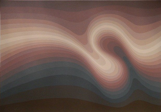 Roy Ahlgren 3 serigraphs: Roy Ahlgren- ''Terrestrial Facade I''; ''Terrestrial Facade II''; ''Luminescence''- 3 serigraphs in colors, 1982, all signed, dated, titled and numbered 2/130, 2/130, 2/150 in pencil, 'Terrestrial I' 