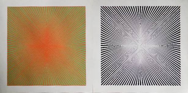 Roy Ahlgren 3 serigraphs: Roy Ahlgren- ''Homage to the Cross I''; ''Homage to the Cross II''; ''Breezin Up''- 3 serigraphs (2 in colors), 1968, 1979, all signed and titled in pencil, 'Homage to the Cross II' and 'Breezin Up' d