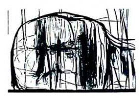 Leonard Baskin wood engraving: Leonard Baskin- ''Bartleby The Scrivener'' (Fern & O'Sullivan 378)- wood engraving, 1959, signed in pencil. 3 1/2 x 6''