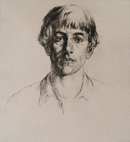 Arthur William Heintzelman drypoint: Arthur William Heintzelman- ''Young Amish Man''- drypoint, 1945, signed and titled in pencil. A rich impression printed on 'BFK' cream wove paper. 9 15/16 x 8 15/16''