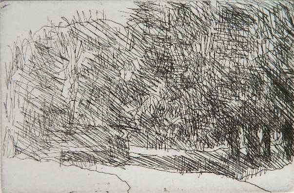 D. Keller 14 etchings: D. Keller- ''Wooded Road'' (14)- 14 etchings, all signed, titled and numbered in pencil, edition of 32, very good condition. 3 7/8 x 5 7/8'' ea.