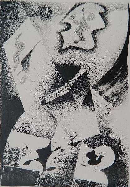 Medard Klein lithograph: Medard Klein- ''Lithograph #20''- lithograph, 1946, signed, dated, titled and numbered 5/12 in pencil, very good condition. 13 x 9''