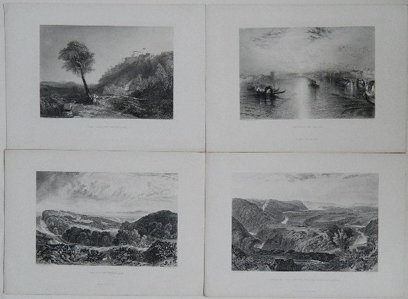 after Turner, after Bonheur, etc. - 9 prints: after J. M. W. Turner- ''Approach to Venice''; ''The Loretto Necklace''; ''Crook of Lune, Looking Towards Hornby Castle''; ''The Vale of Heathfield''; after Rosa Bonheur- ''The Shepherd''; ''The Resti