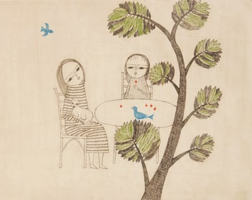 Keiko Minami (Japanese, 1911-2004) etching