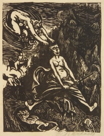Enrst Barlach (German, 1870-1938) woocut