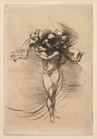 Auguste Rodin (French, 1840-1917) drypoint