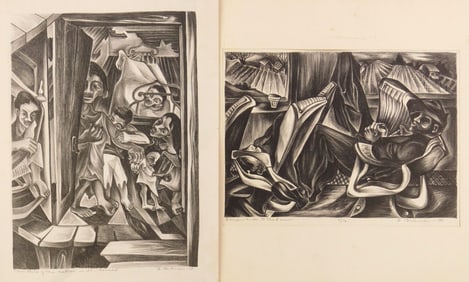 2 Bernice Berkman (American, 1911-1988) lithographs