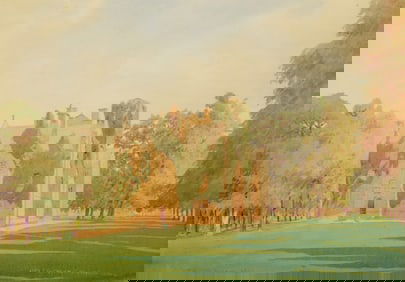 Ora Coltman (American, 1858-1940) watercolor