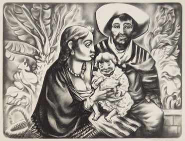 Howard Cook (American 1901-1980) lithograph