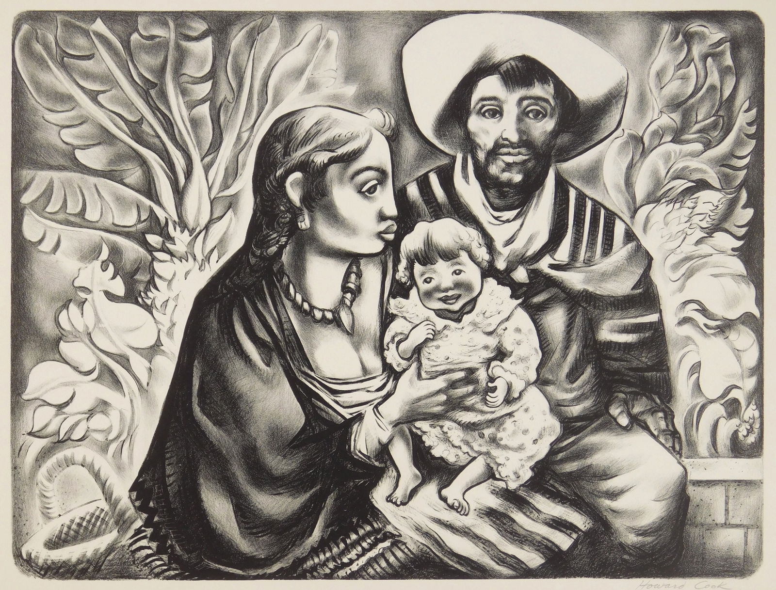 Howard Cook (American 1901-1980) lithograph (1 of 4)