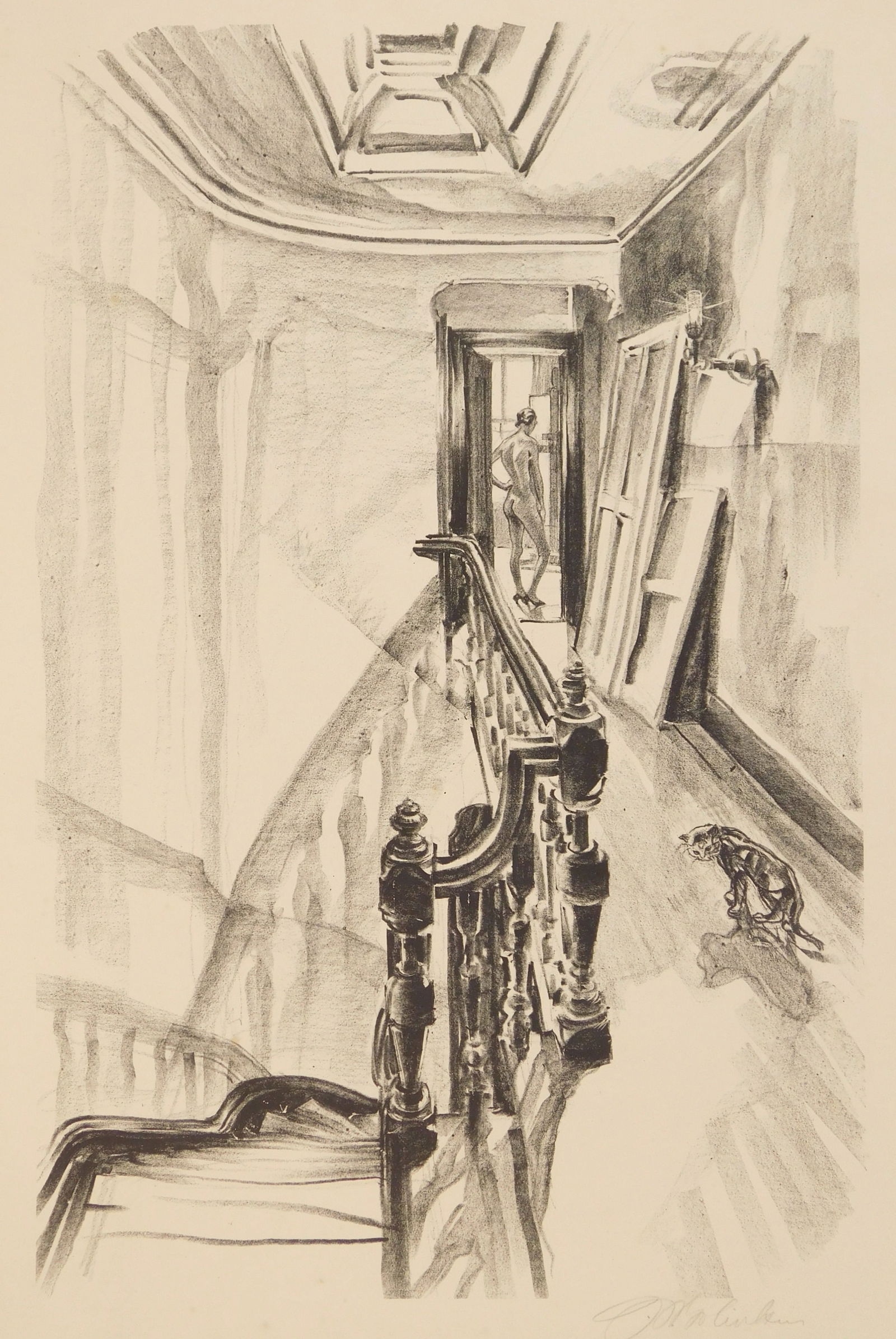 Joseph Golinkin (American, 1896-1977) lithograph (1 of 5)