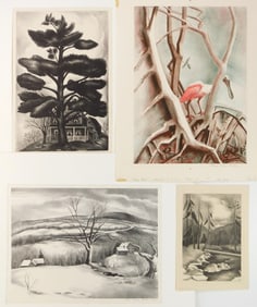 4 Victoria H. Huntley (American, 1900-1971) lithographs