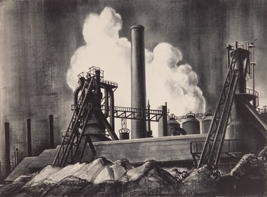 Victoria H. Huntley (American, 1900-1971) lithograph