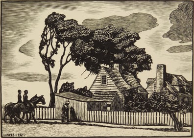 Julius J. Lankes (American, 1884-1960) wood engraving