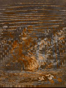 Leopold Mendez (Mexican, 1902-1969) wood engraving