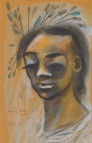 Karl Priebe (American, 1914-1976) pastel