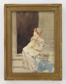 Arthur E. Schneider (American, 1866-1942) watercolor