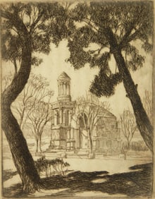 Charles S. Schneider (American, 1874-1932) etching